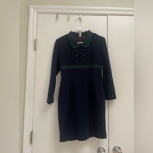 Vintage Donna Ricco Dark Green Dress size xs